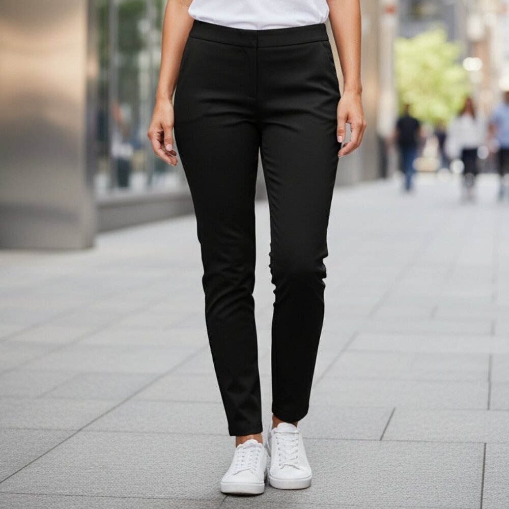 Investments -NWT Black Pants Elite Stretch, Slimming Front Pockets, Ankle, 2P